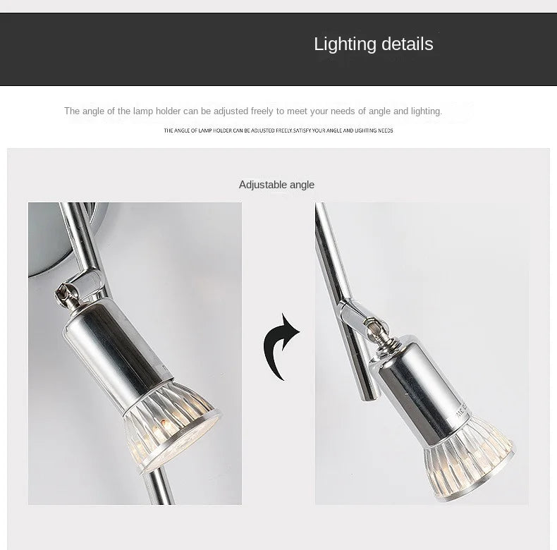 Adjustable GU10 Multi Head Ceiling Spotlight