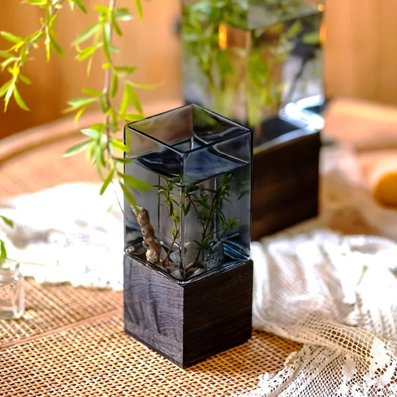 Nordic Acrylic Vessel — Elegant Lightweight Acrylic Flower Vessel with Base for Party Decoration