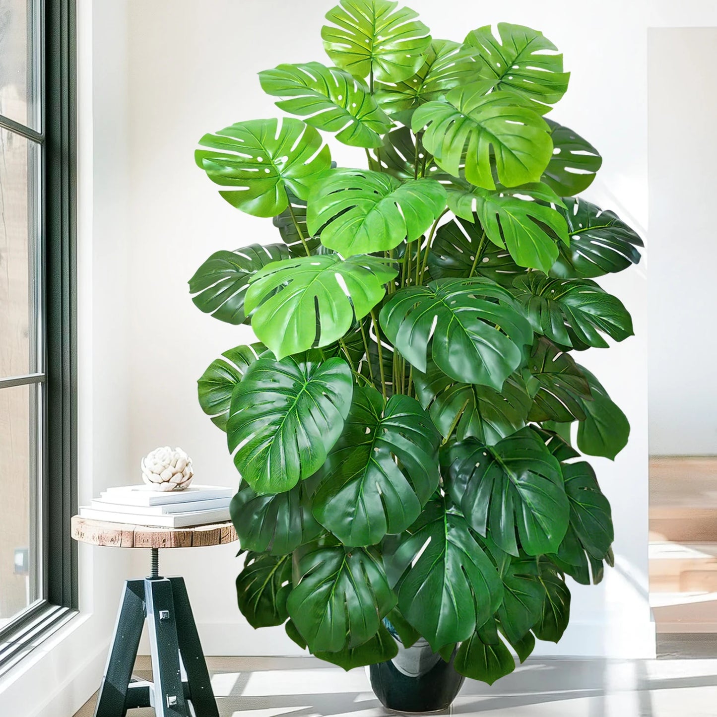 Silk Artificial Monstera Pothos Leaf Indoor Plant