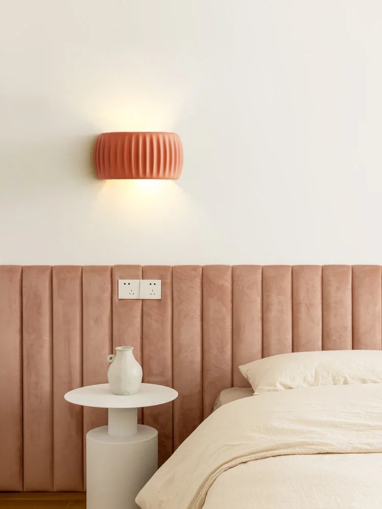 French Resin European Bedside Wall Lamp