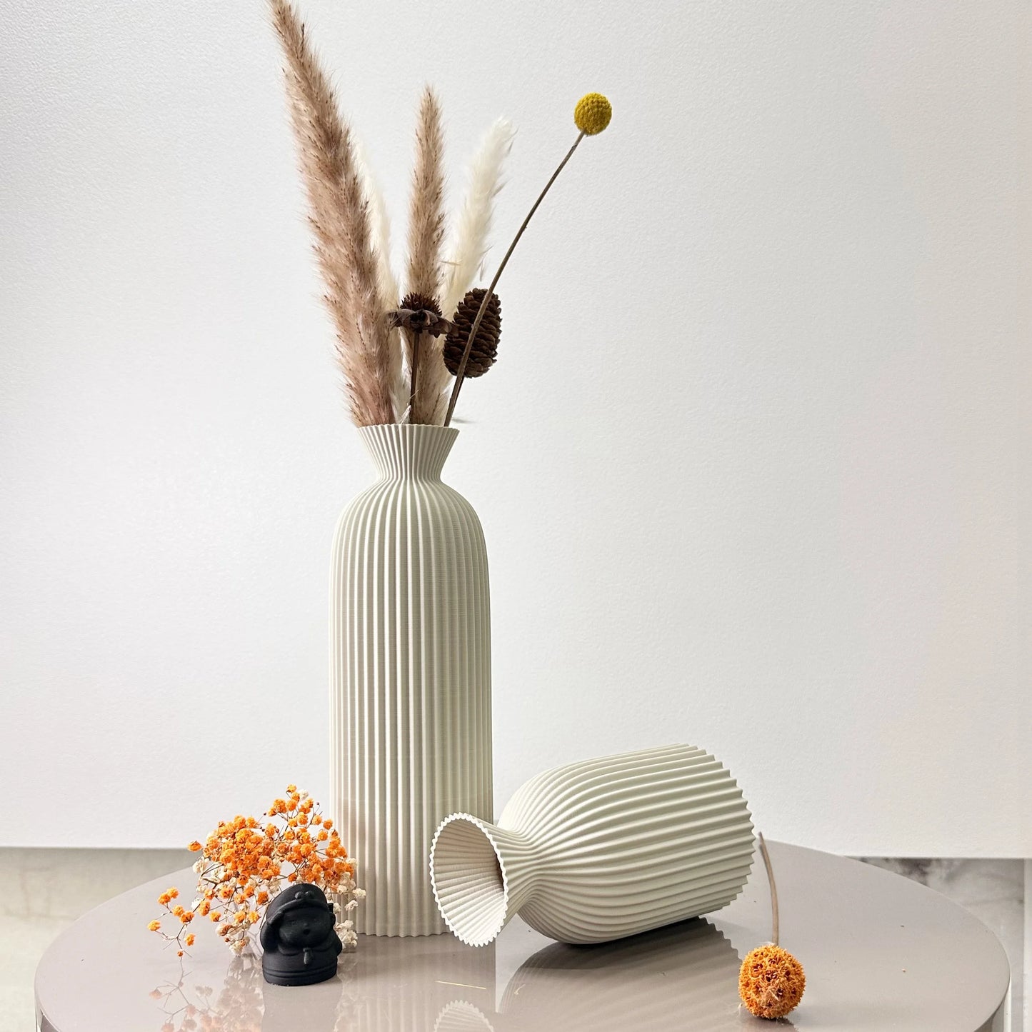 Wavy Pattern Decorative Dry Vessel Set