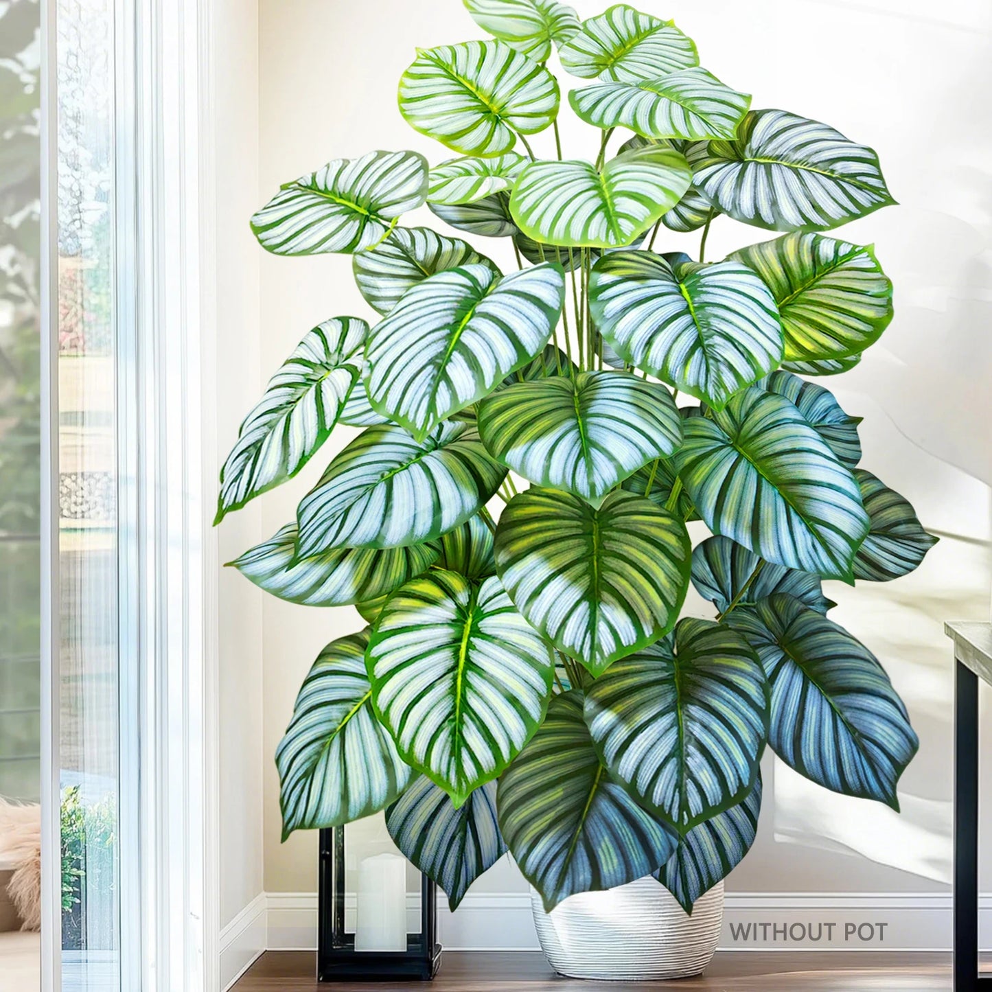 Artificial Monstera Plant - 60-103cm Fake Monstera Leaf & Silk Pothos Plant for Home Office Decor