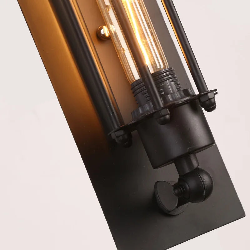 Retro Industrial Iron Loft Wall Sconce