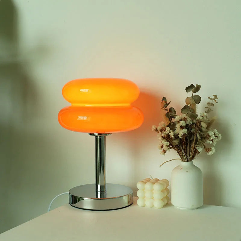 Macaron Glass Trichromatic Dimmable Table Lamp