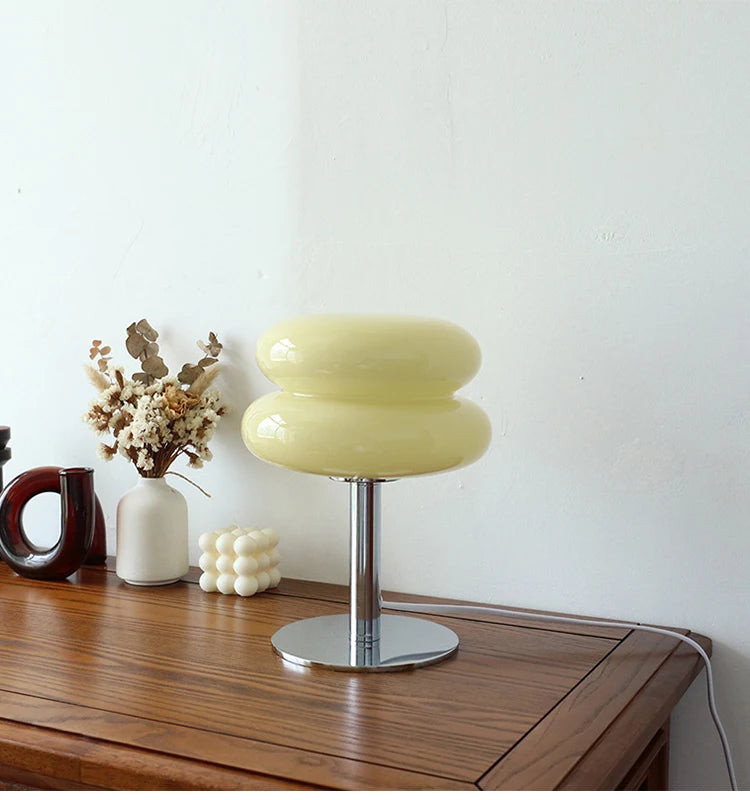 Macaron Glass Trichromatic Dimmable Table Lamp