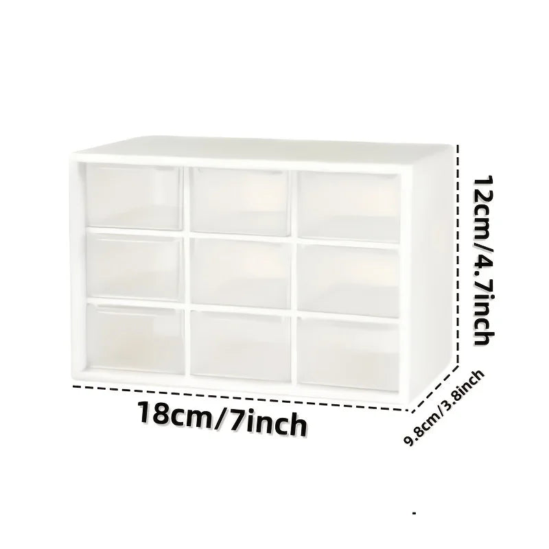 Dustproof Multi Grid Desktop Jewelry Organizer Box