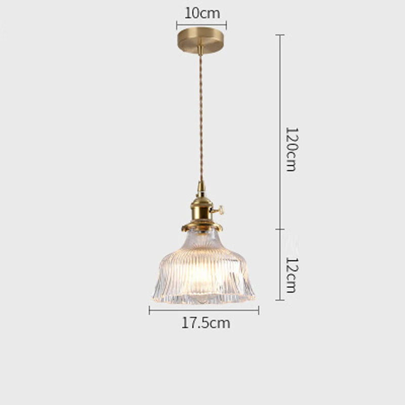 Modern White Glass Bedroom Pendant Lamp