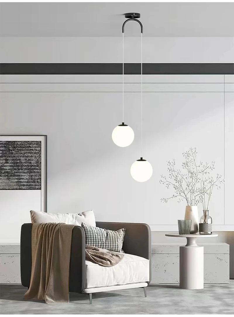 Nordic Glass Cord Pendant Lamp