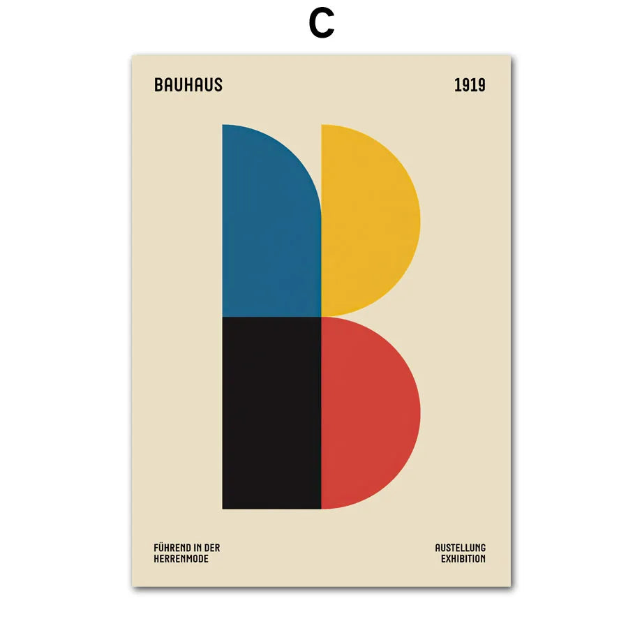 Mondrian Bauhaus Abstract Canvas Print