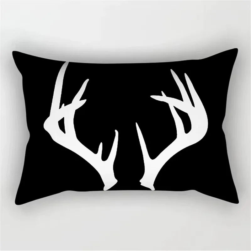 Geometric Marble Print Polyester Rectangular Pillowcase
