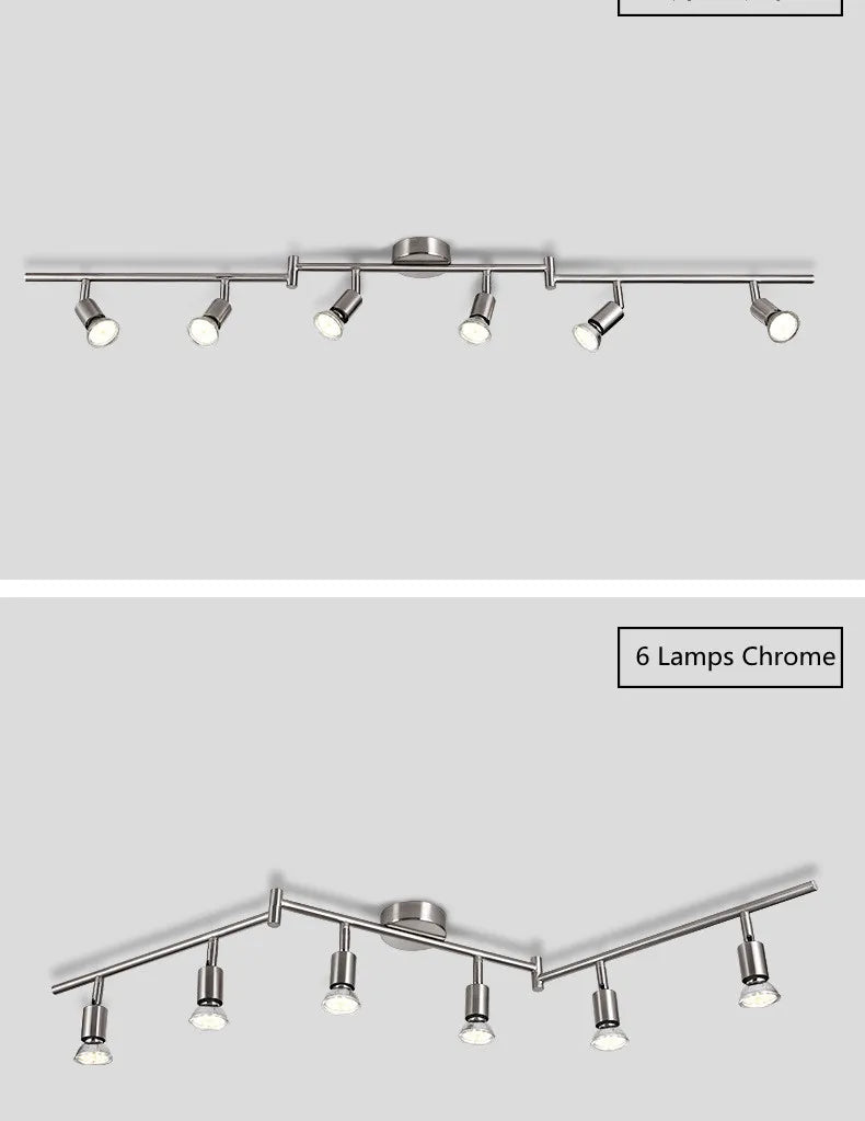 Adjustable GU10 Multi Head Ceiling Spotlight