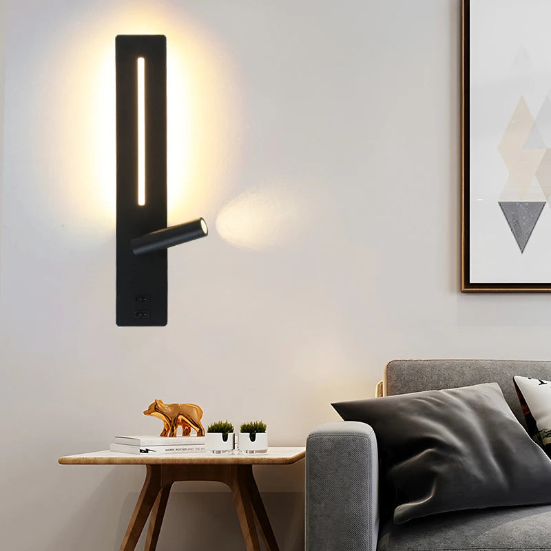 USB Charging Bedside Reading Wall Lamp