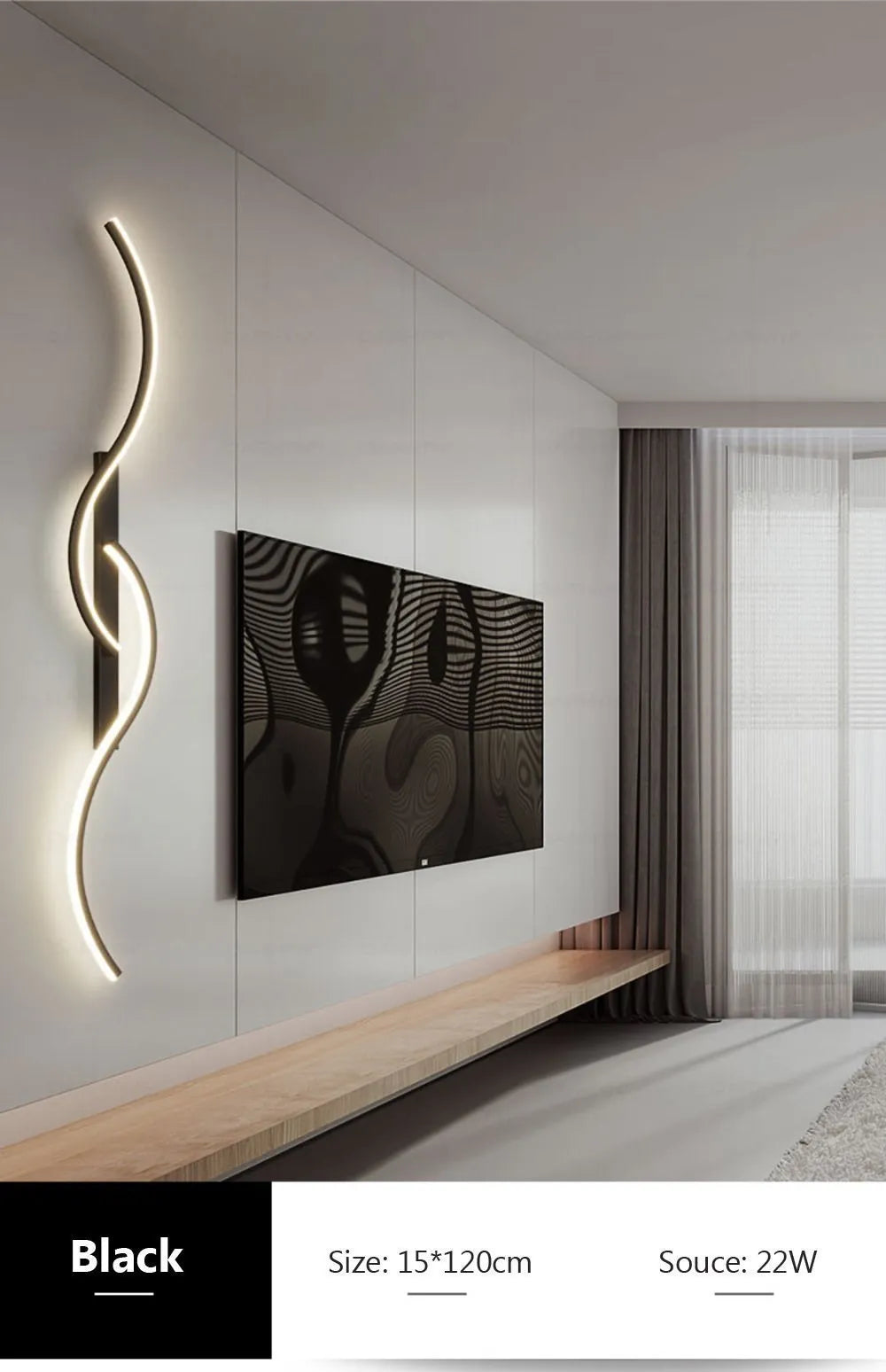 Minimalist Aluminum Bedside LED Up Down Wall Sconce