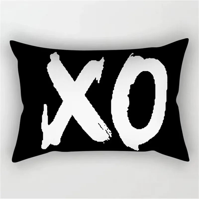 Geometric Marble Print Polyester Rectangular Pillowcase