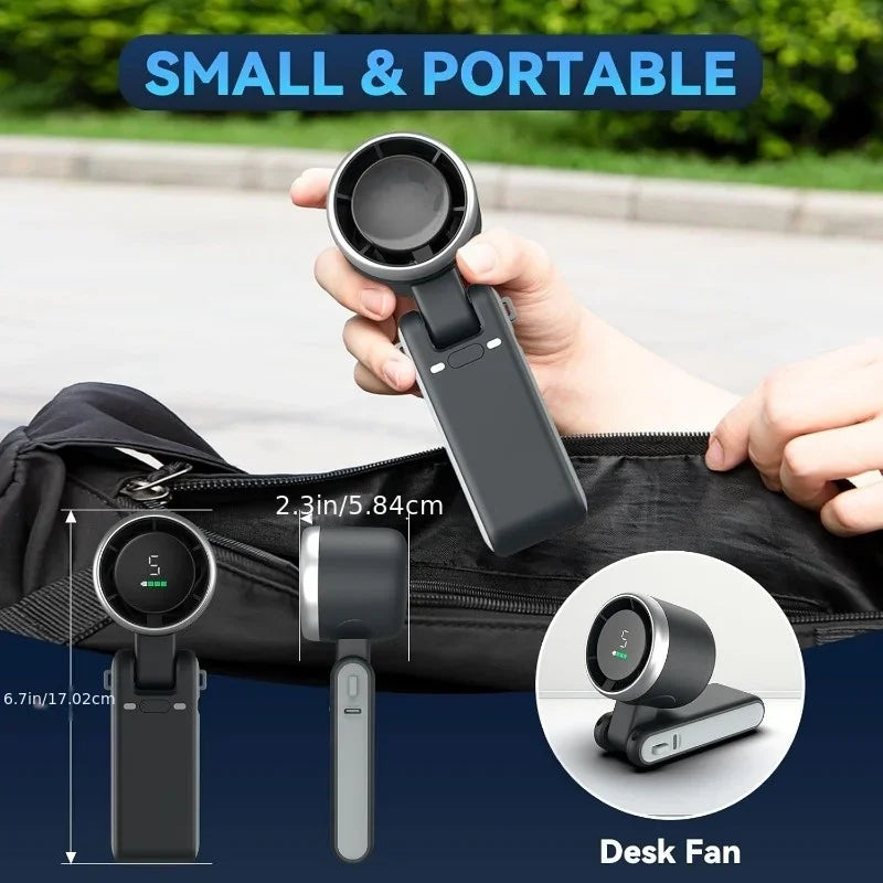 5 Speed Rechargeable 3-in-1 Portable Travel Fan