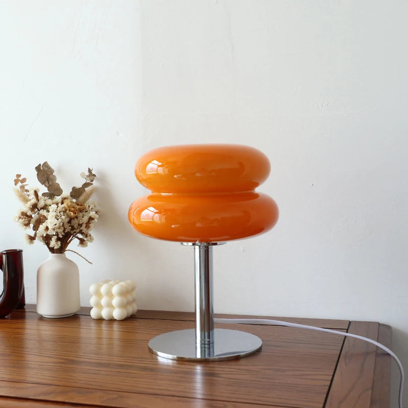 Macaron Glass Trichromatic Dimmable Table Lamp