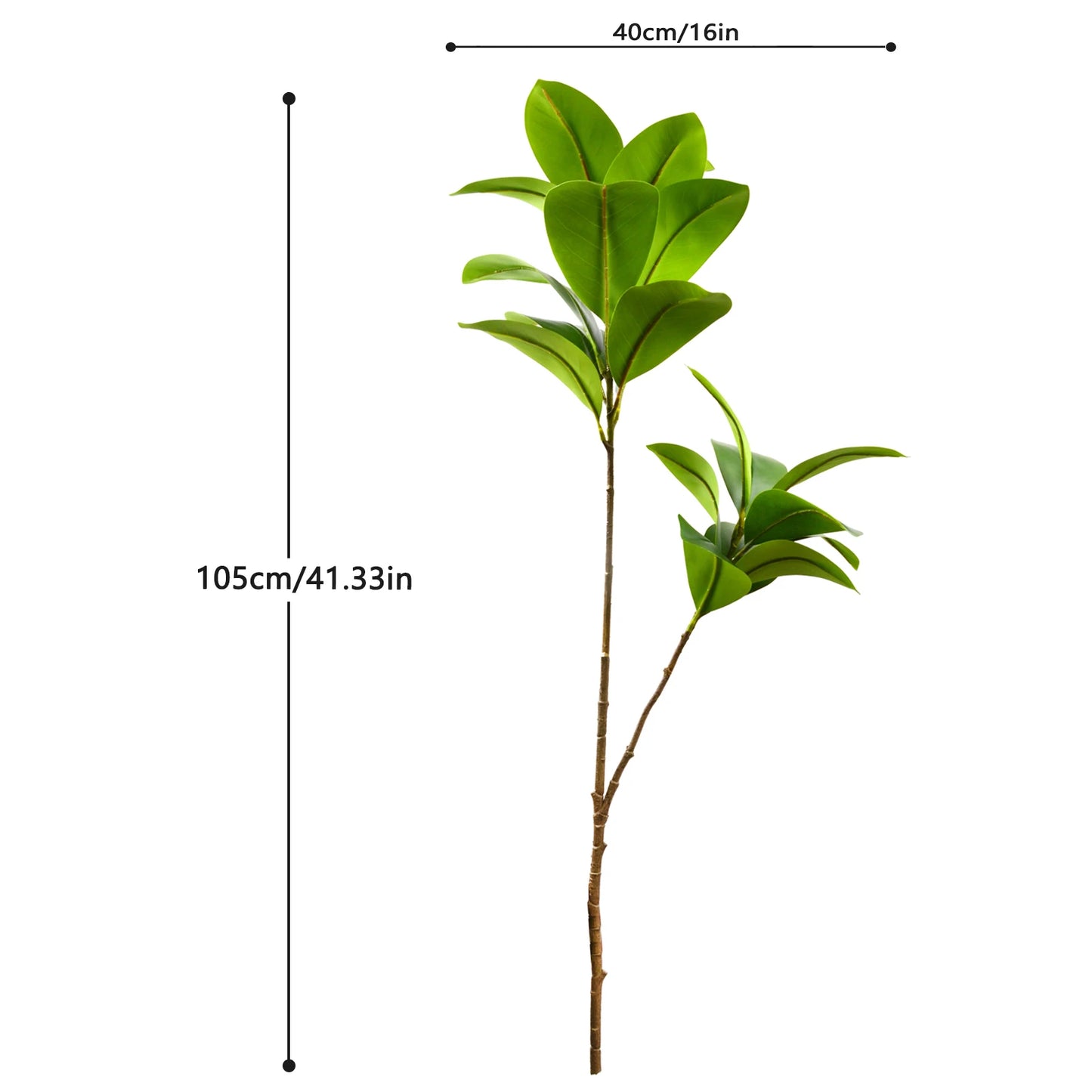 Realistic Silk Artificial Fiddle Leaf Fig Indoor Plant