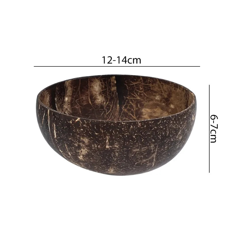 Eco Friendly Natural Coconut Bowl Set with Spoon