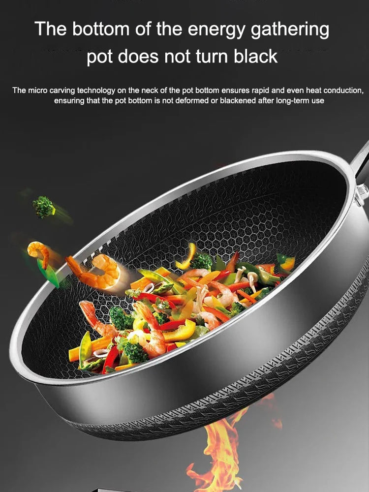 316L Stainless Steel Tri-Ply Non-Stick Frying Pan