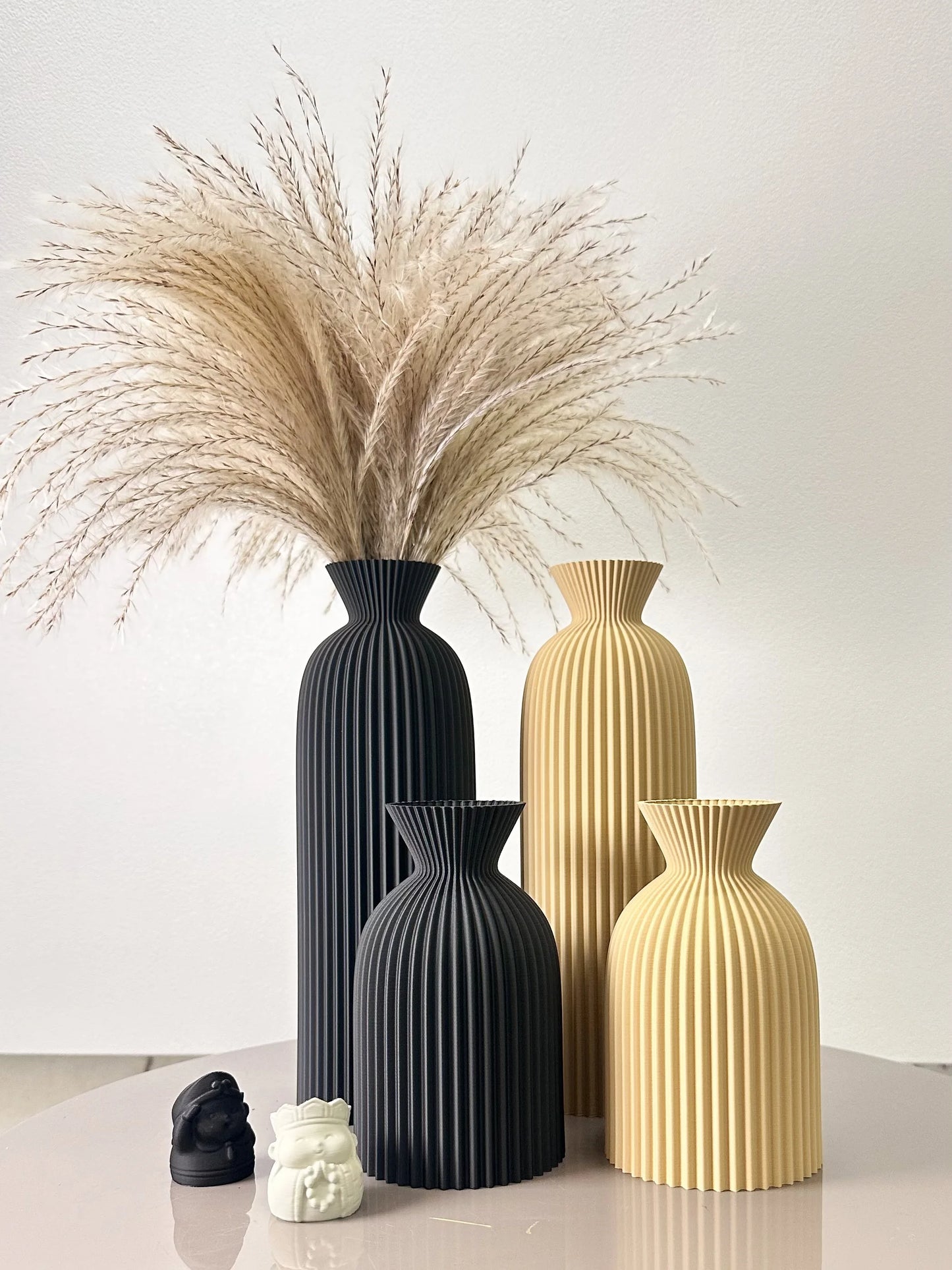 Wavy Pattern Decorative Dry Vessel Set