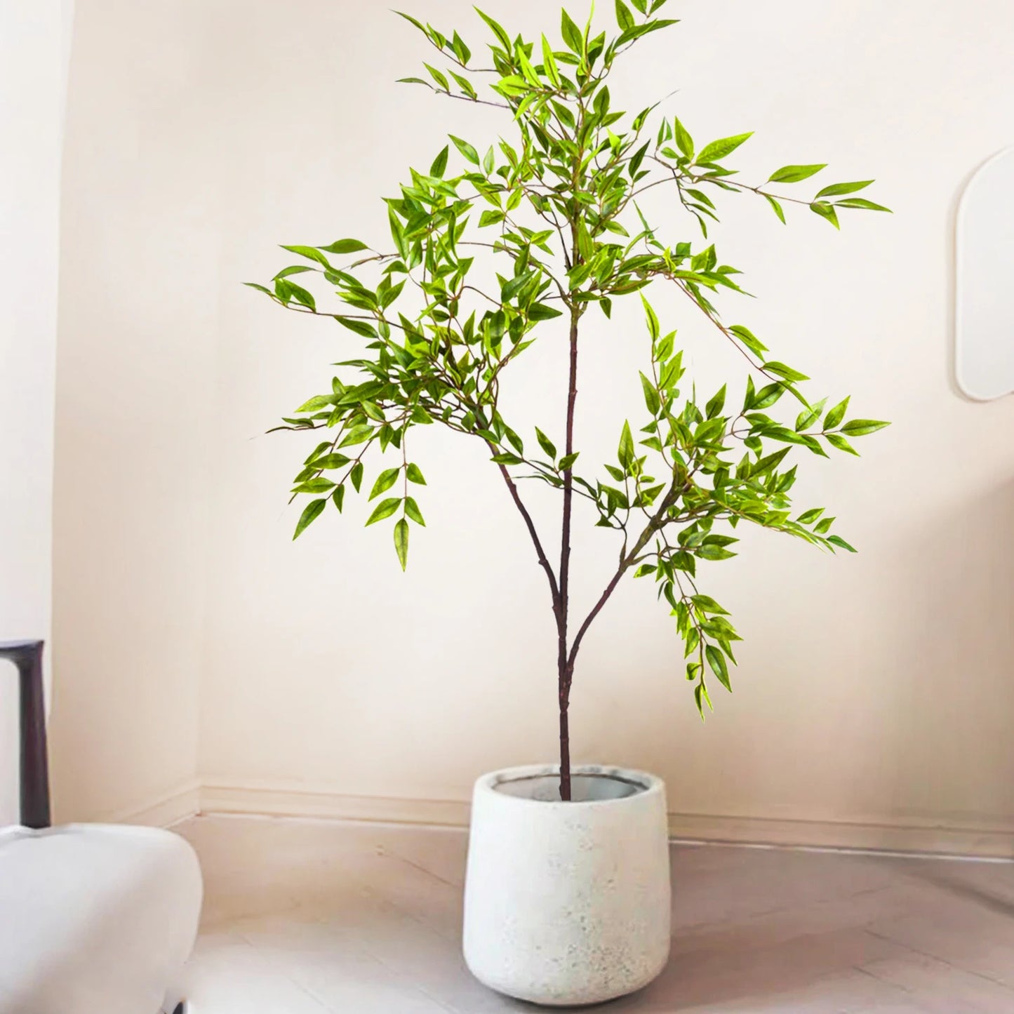 Realistic Silk Artificial Fiddle Leaf Fig Indoor Plant