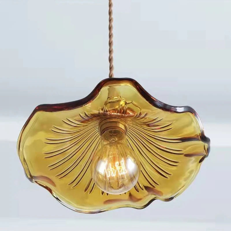 Modern White Glass Bedroom Pendant Lamp