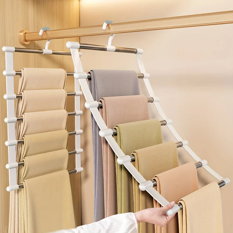 Stainless Steel Space Saving Pants Hanger Rack