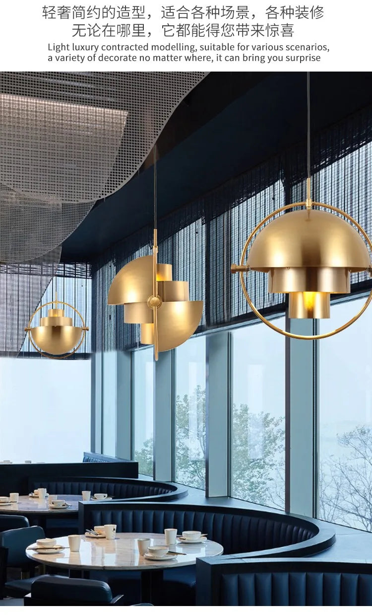 Nordic Metal Lampshade Art Deco Pendant Lamp