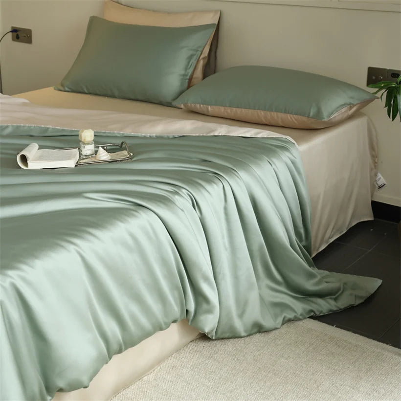 Mulberry Silk Bedding — Luxury 100% Natural Silk Duvet Set