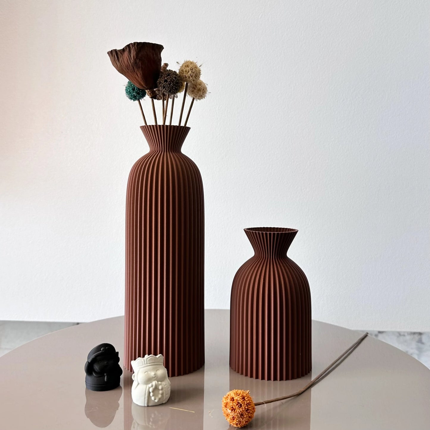 Wavy Pattern Decorative Dry Vessel Set