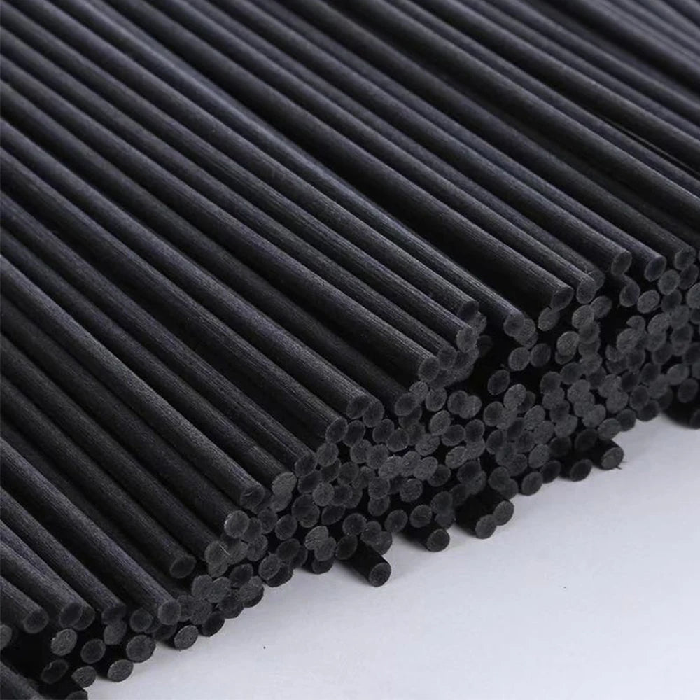 Black Fiber Rattan Reed Diffuser Aromatherapy Sticks
