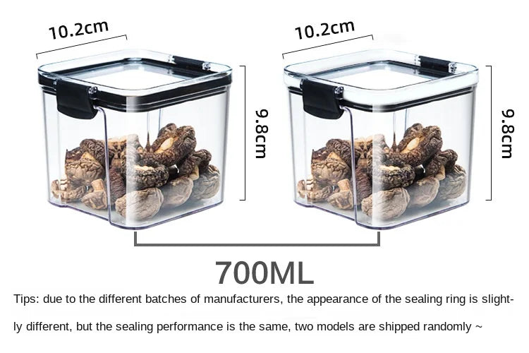 Moisture-Proof Sealed Acrylic Kitchen Storage Jar Set