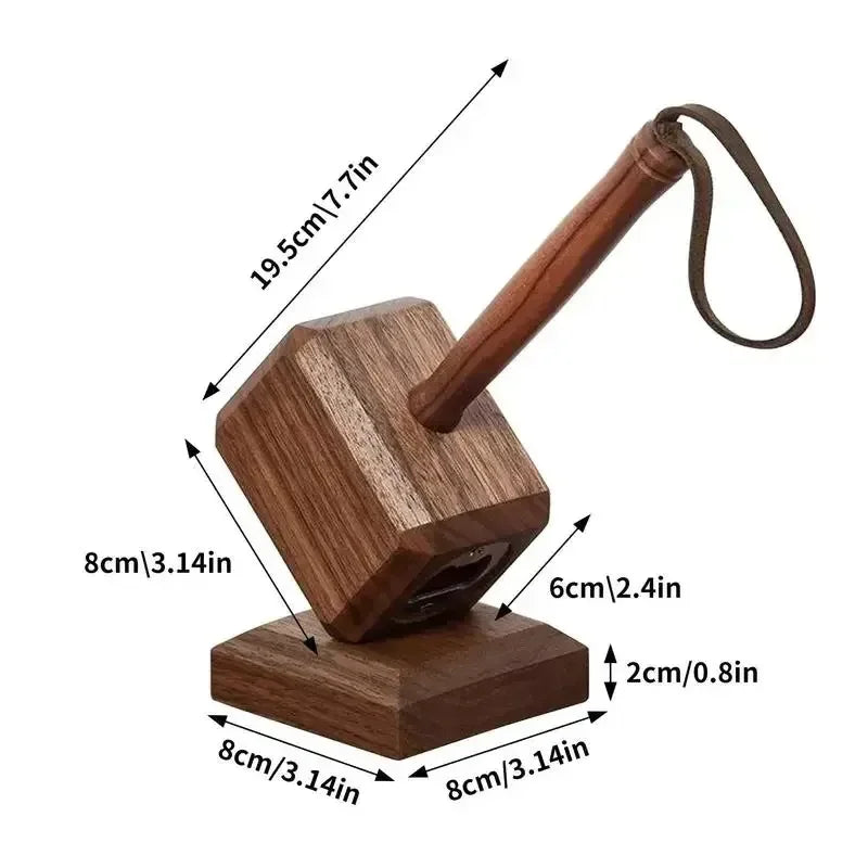 Thor's Hammer Magnetic Suspension Stainless Steel Bottle Opener