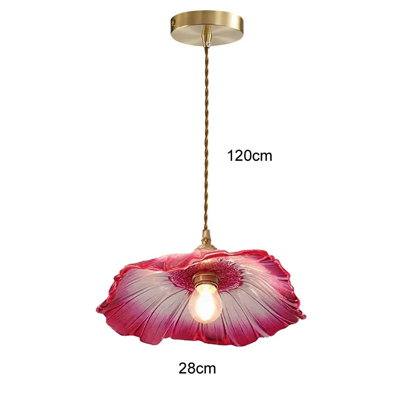 Modern White Glass Bedroom Pendant Lamp