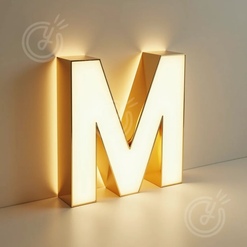 3D Backlit LED Custom Outdoor Metal House Number Sign