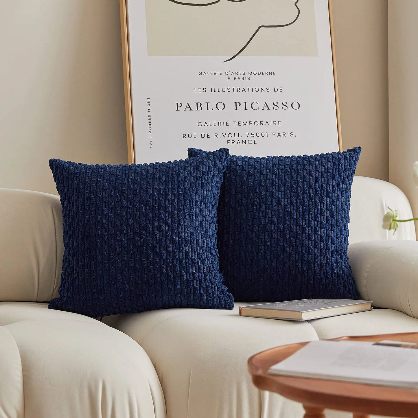 Decorative Pillow Cover — Luxury Woven Cotton Polyester Cushion