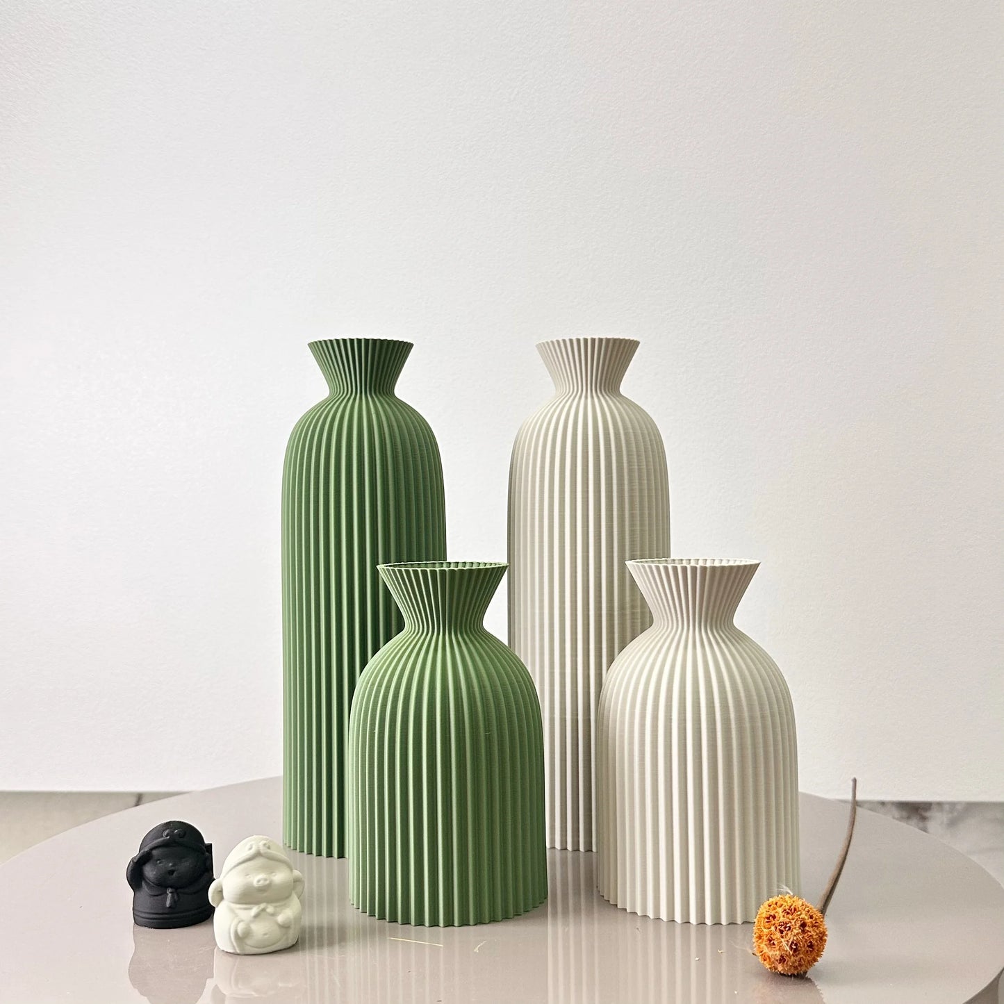 Wavy Pattern Decorative Dry Vessel Set