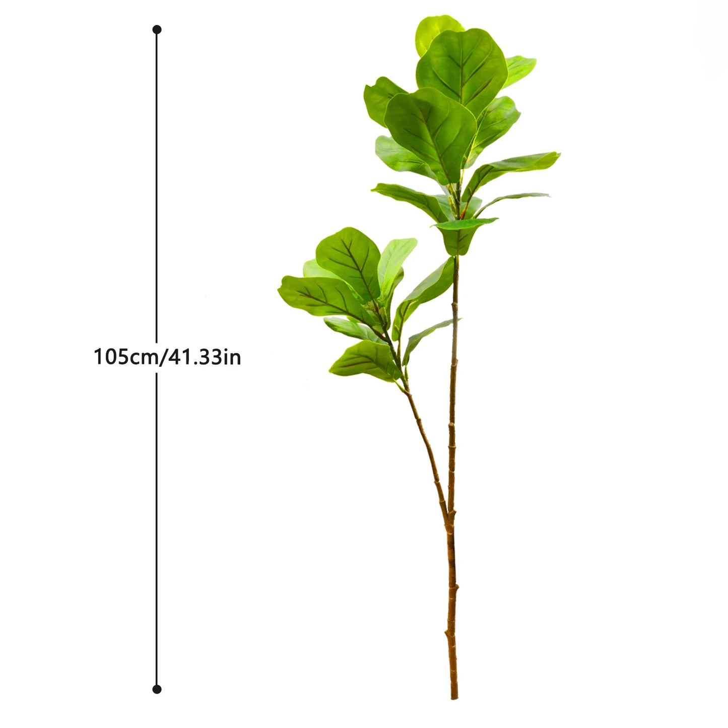 Realistic Silk Artificial Fiddle Leaf Fig Indoor Plant
