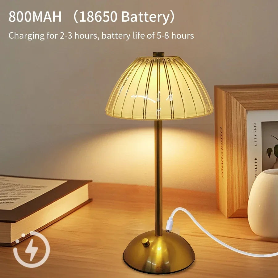 Rechargeable Touch Crystal Dimmable Night Lamp