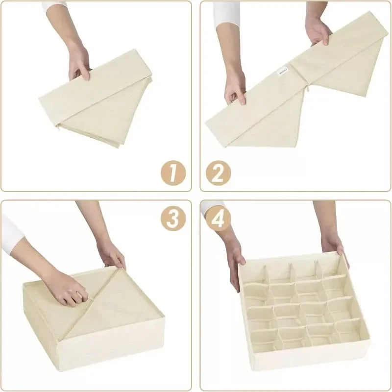 Foldable Underwear Wardrobe Drawer Storage Organizer Box