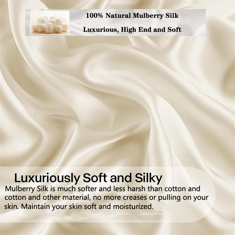 Mulberry Silk Bedding — Luxury 100% Natural Silk Duvet Set