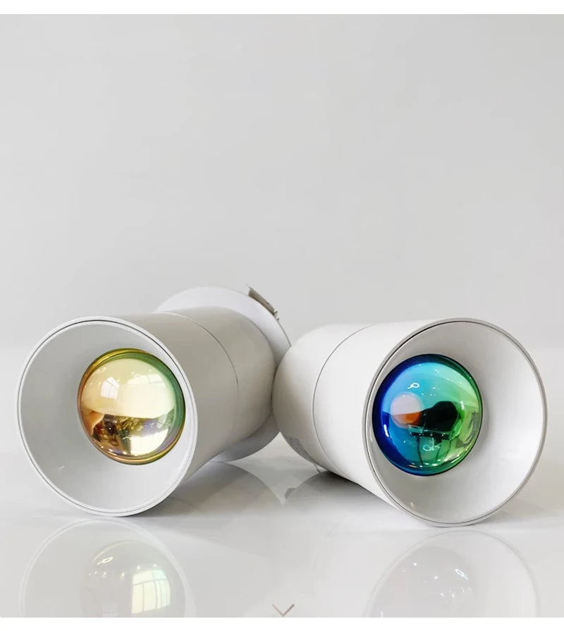 LED Sunset Lamp - Adjustable Angle Ceiling Spotlight | Modern Surface Mounted Light