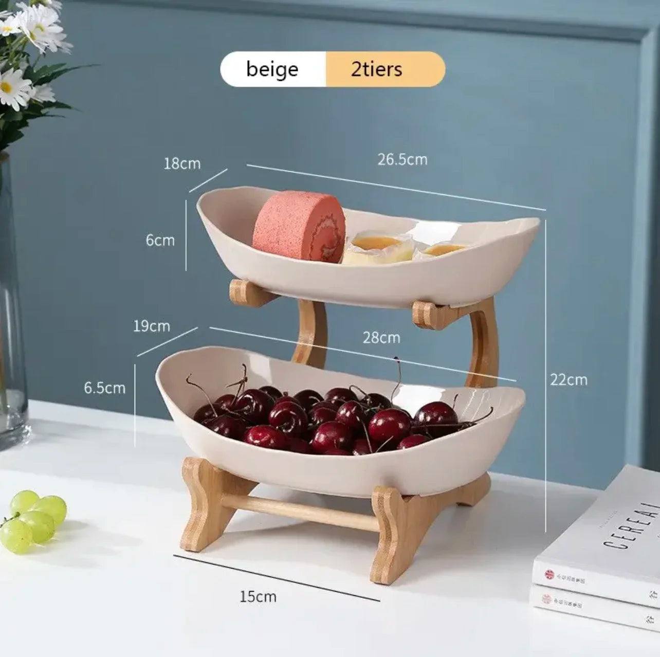 Modern 2-3 Layer Fruit Snack Candy Serving Stand