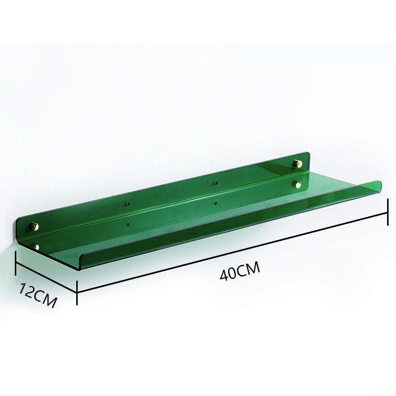 Invisible Floating Shelves - Acrylic Wall Mounted Single Level Shelf | Eco Friendly Design