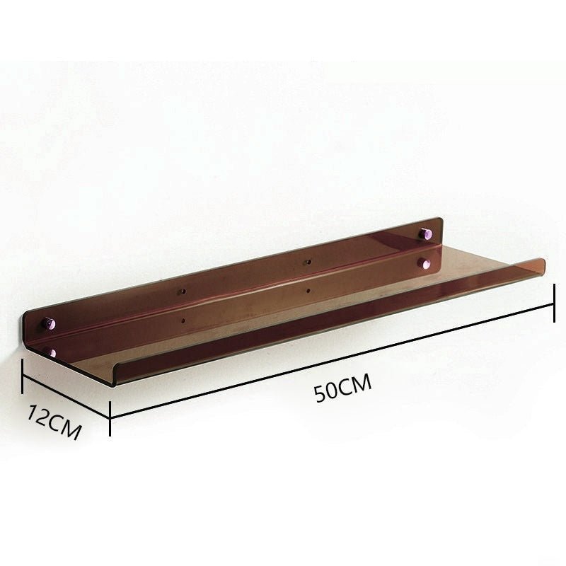 Invisible Floating Shelves - Acrylic Wall Mounted Single Level Shelf | Eco Friendly Design