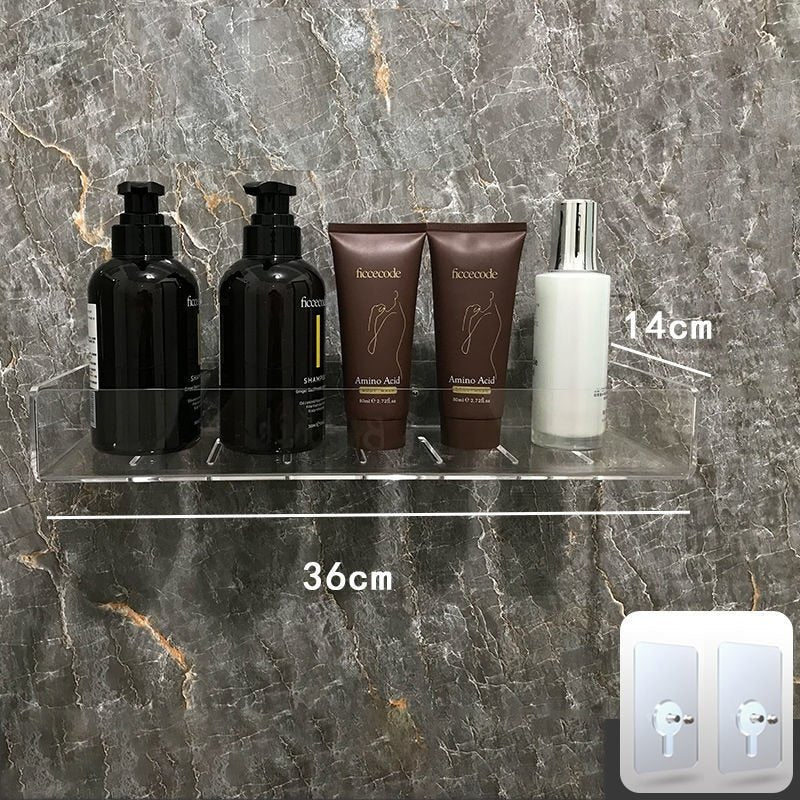 Invisible Floating Shelves - Acrylic Wall Mounted Single Level Shelf | Eco Friendly Design